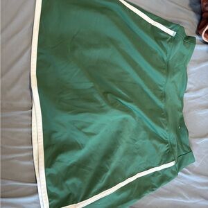 Green Athletic Skort with White Trim